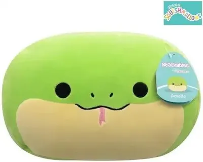 Image de Squishmallows Plüschfigur Serpent vert avec ventre jaune Amalie 30 cm