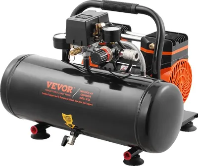 Obrázek produktu pro Vzduchový kompresor, maximální tlak 125 PSI, tichý provoz, 8 litrů