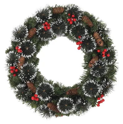 Produktbild von Künstlicher Weihnachtskranz 60 cm Türkranz Wandkranz Deko