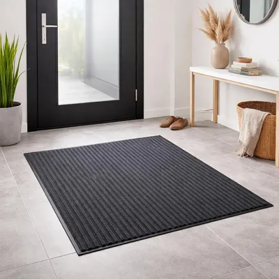 Image de Tapis de propreté XXL 180x120cm gris