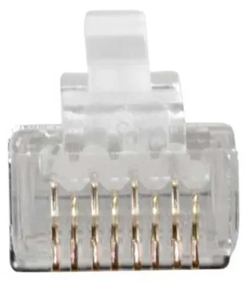 Obrázok produktu pre ACT FA2000, RJ45, Priehľadná, Cat6a, Nikel/zlato, 25 kusov