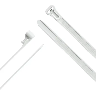 Produktbild von KabelDirekt – Kabelbinder wiederverschließbar mit besonders hoher Zugfestigkeit (100 Stück lösbare und wiederverwendbare Mehrweg-Kabelbinder für nachhaltigen Einsatz, weiß) - 7,6mm x 300mm