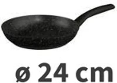 Obrázek produktu pro Hliníková pánve, pánev s mramorovým povrchem, O 24 cm