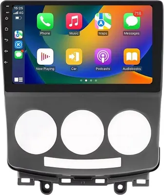 Immagine prodotto di Autoradio con Bluetooth e CarPlay per Mazda 5 (2005-2010) - Compatibile con Apple e Android - Impianto stereo - Sistema di navigazione - 2 GB di RAM, 32 GB di memoria interna