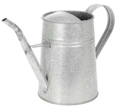 Produktbild von Verzinkte Deko-Gießkanne aus Metall für Blumendekoration und Pflanzgefäß