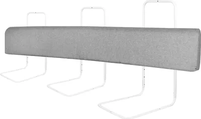 Zdjęcie produktu dla Sessamen-LP barierka ochronna do łóżka barierka ochronna do łóżka 180 cm barierka ochronna do łóżka regulowana wysokość barierka ochronna do łóżka, lniany szary