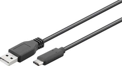Produktbild von USB-C Lade- und Synchronisationskabel USB 3.1 Generation 2 für alle Geräte mit USB-C Anschluss, 1 Meter schwarz, 3A