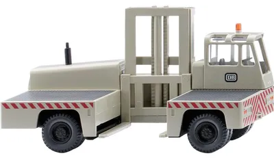 Imagen del producto de Wiking 066702 H0, modelo de vehículo de construcción, apilador lateral, color gris DB, escala HO 1:87