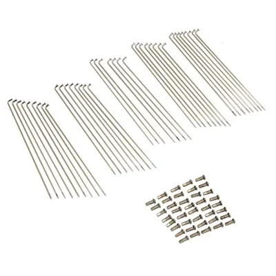 Produktbild von Speichensatz (36 Speichen + Nippel) 183x2,6mm 90° VERZINKT für Kreidler Florett LF LH Eiertank RS K54 Moped Mokick