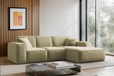 Produktbild von Kaiser Möbel Ecksofa L-Form Siena Stoff Maloy Olive Rechts