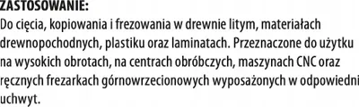 Obrázek produktu pro Z2 Fréza ze slinutého karbidu na dřevo/desky D=3 I=12 L=50 S=3 neg.