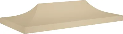 Produktbild von vidaXL Střecha párty stanu 6x3 m béžová 270 g/m²