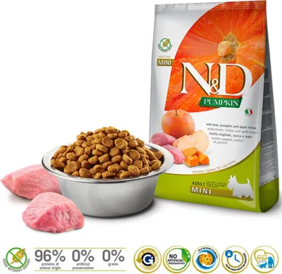 Obrázek produktu pro Farmina N&D Gf Pumpkin Boar & Apple Adult Mini 7Kg