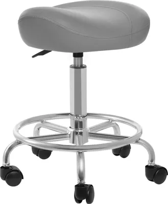 Image de Chaise de bureau réglable en hauteur, design ergonomique, rotation à 360°, gris