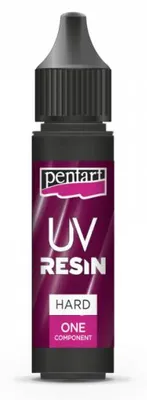 Imagen del producto de Resina transparente endurecible por UV Pentart, 20 ml, ideal para manualidades y joyería