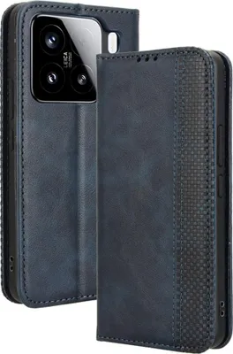 Produktbild von Xiaomi 15 Hülle - Coverup Vintage Style Klapphülle - Blau