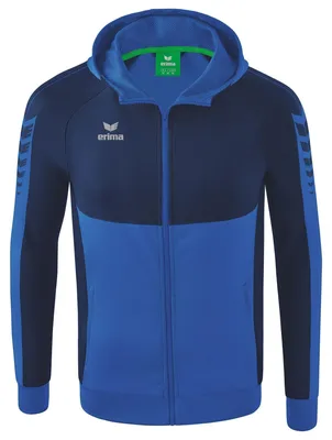 Produktbild von Erima Six Wings Trainingsjacke mit Kapuze New Royal/New Navy