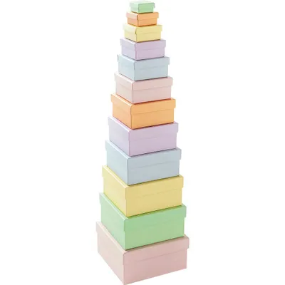 Produktbild von Folia Geschenkboxen-Set 14.5 x bunt