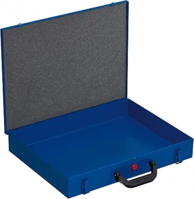 Produktbild von allit Metall-Kleinteilekoffer EuroPlus Pro M 44H-1 blau unbestückt