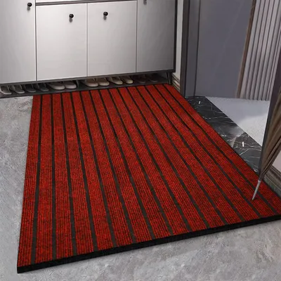 Image de Tapis de protection antidérapant, lavable, rouge, 40x60 cm