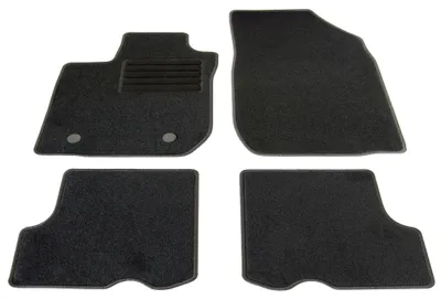 Fußmatten Set für Dacia Sandero II, Bj. 11/2012-12/2016, schwarz
