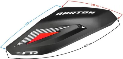 Produktbild von Gehäuse vorne links rot für Moped FR 2