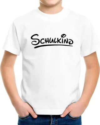Produktbild von Kinder T-Shirt Jungen Aufdruck Schulkind Geschenk zur Einschulung Schulanfang Moonworks® weiß 122-128 (7-8 Jahre)