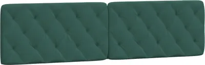 Immagine prodotto di Cuscino per testata verde scuro 200 cm in velluto