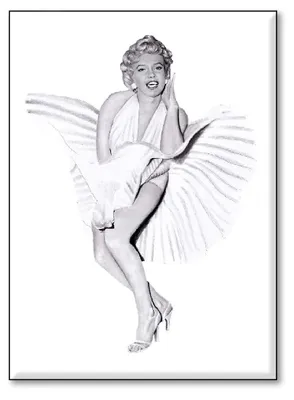 Poster Marilyn Monroe A3+A4 Set, Wanddeko für Wohnzimmer
