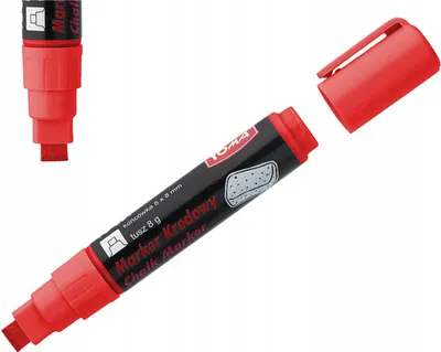 Obrázek produktu pro Marker kredowy czerwony do tablic 8 g