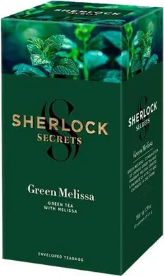 Obrázek produktu pro Sherlock Secrets Green Melissa 39,6g (22 sáčků, zelený čaj)