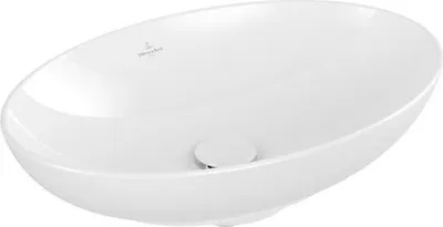 Produktbild von VB Aufsatzwaschbecken Loop&Friends 560x 380mm Oval o. ÜL. Weiß Alpin CeramicPlus