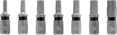 Produktbild von Einhell Bit Set mit 7 Stück | T10-T40 | S2 Stahl