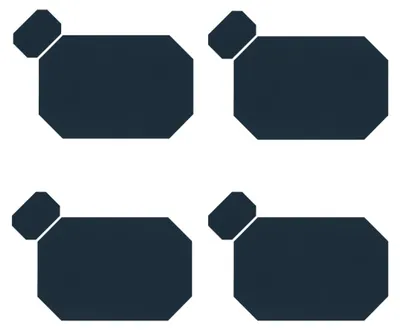Produktbild von Set von 4 Platzsets mit Untersetzern aus Kunstleder Dunkelblau