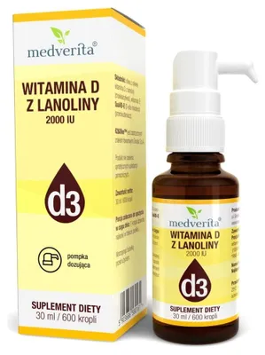 Obrázok produktu pre Medverita Vitamín D3 2000 IU z lanolínu - 30 ml