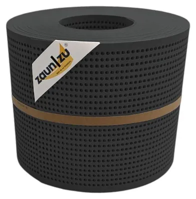 Produktbild von Doppelstab Sichtschutz zaun|zu PREMIUM gelocht 30% Streifen PP Zaunblende Anthrazit 26m