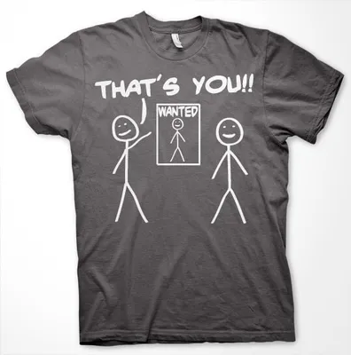 Produktbild von Thats You - Wanted T-Shirt - Medium - Dark-Grey