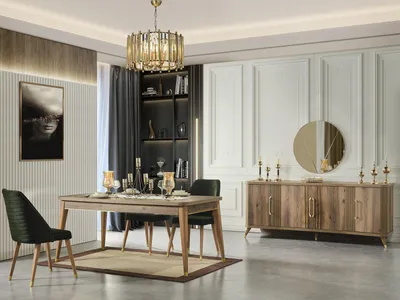 Image de Esszimmer Set Esstisch Essgruppe Möbel Lehnstuhl Stühle Tisch 6tlg. Sets