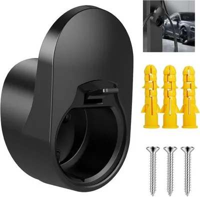 Produktbild von Elektrische Auto Laadkabel Organiser - Kabelhalter für EV - Auto Ladestation Kabelhalter - Laadkabelhalter für Elektroauto - Kabelhalter für Wallbox - Universal Ladestation Kabelhalter - schwarz