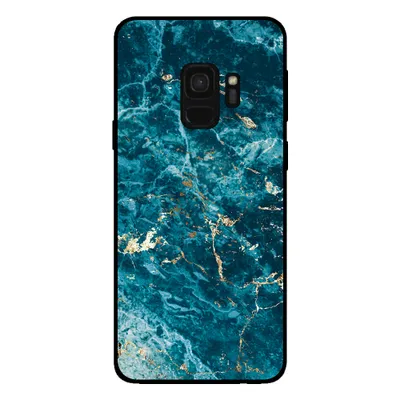 Immagine prodotto di Smartphonica Custodia per Samsung Galaxy S9 con stampa in marmo - Custodia posteriore in TPU con design in marmo - Blu