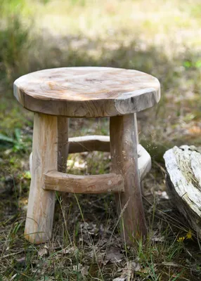 Produktbild von Kleiner Holz-Hocker, ca. 31 cm hoch