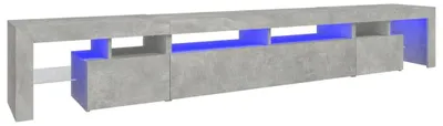 Produktbild von vidaXL TV-Schrank mit LED-Leuchten Betongrau 260x36,5x40 cm