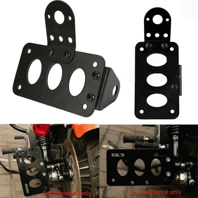 Image de Support de plaque d'immatriculation pour Bobber Chopper noir
