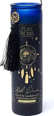 Zdjęcie produktu dla Świeca Manifestacyjna Boho Dreams w szkle z frędzlami - opakowanie 6 szt. - 300g