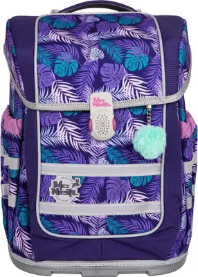 Produktbild von McNeill Schulranzen Ergo Compacto Schoolbag Set 5-teilig Dschungel violett