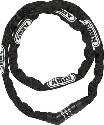 Immagine prodotto di Lucchetto a catena ABUS Steel-O-Chain 4804C - Lucchetto a combinazione in acciaio speciale - Livello di sicurezza ABUS 3 - 110 cm - Nero