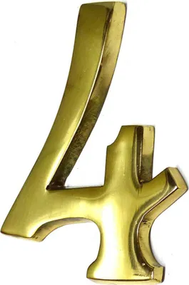 Produktbild von Edm Nummer 4 10 Cm Golden Golden One Size