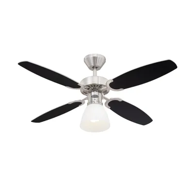 Produktbild von Westinghouse Deckenventilator Capitol Stahl 105 cm mit Beleuchtung und Zugschaltern