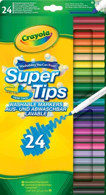 Zdjęcie produktu dla Flamastry Crayola z końcówką Super Point, 24 szt.