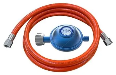 Zdjęcie produktu dla Reduktor gazu propanu 50MBAR wąż 150CM regulator lpg do grilla